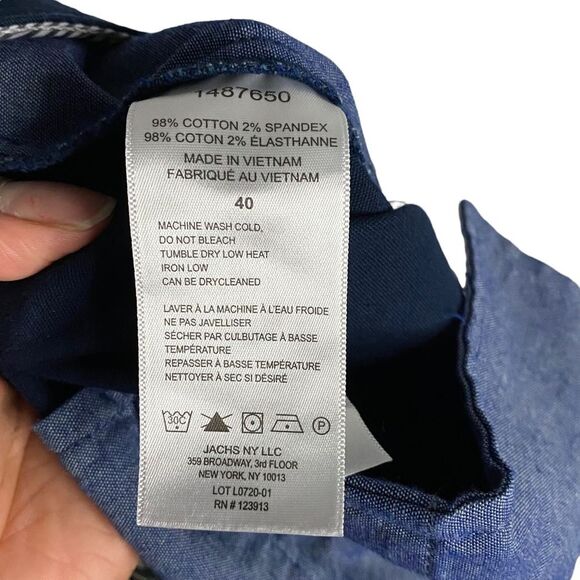 Jachs New York Men's Navy Flat Front Classic Fit Shorts - Picture 7 of 7